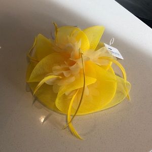 Yellow Fascinator
